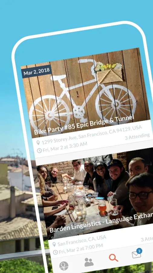 Couchsurfing Travel App screenshot