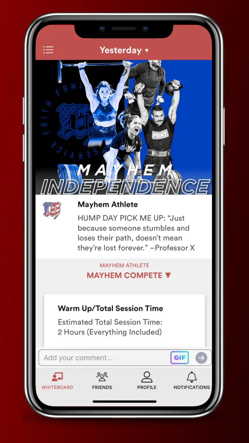 Mayhem Athlete - Fitness App screenshot