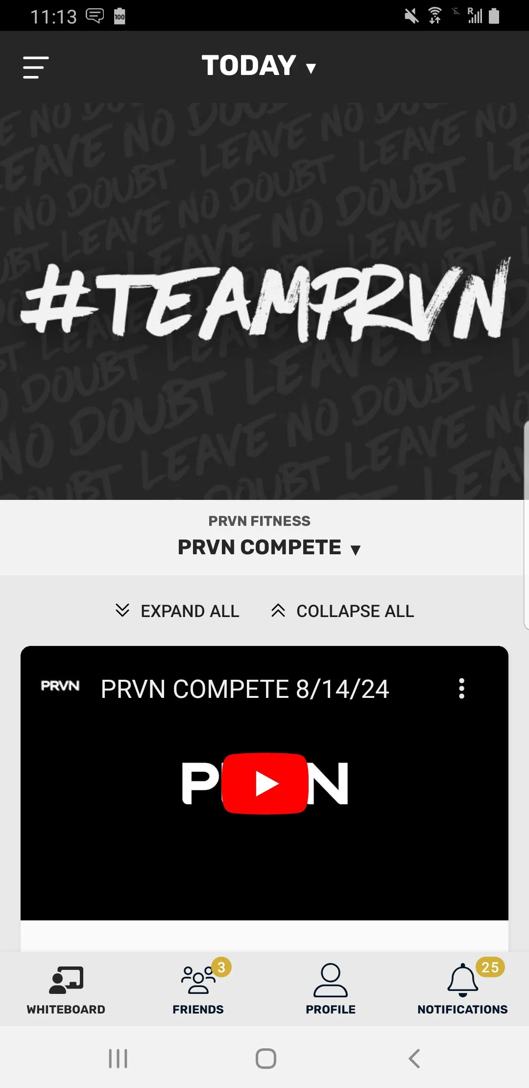 PRVN - A Fitness App screenshot