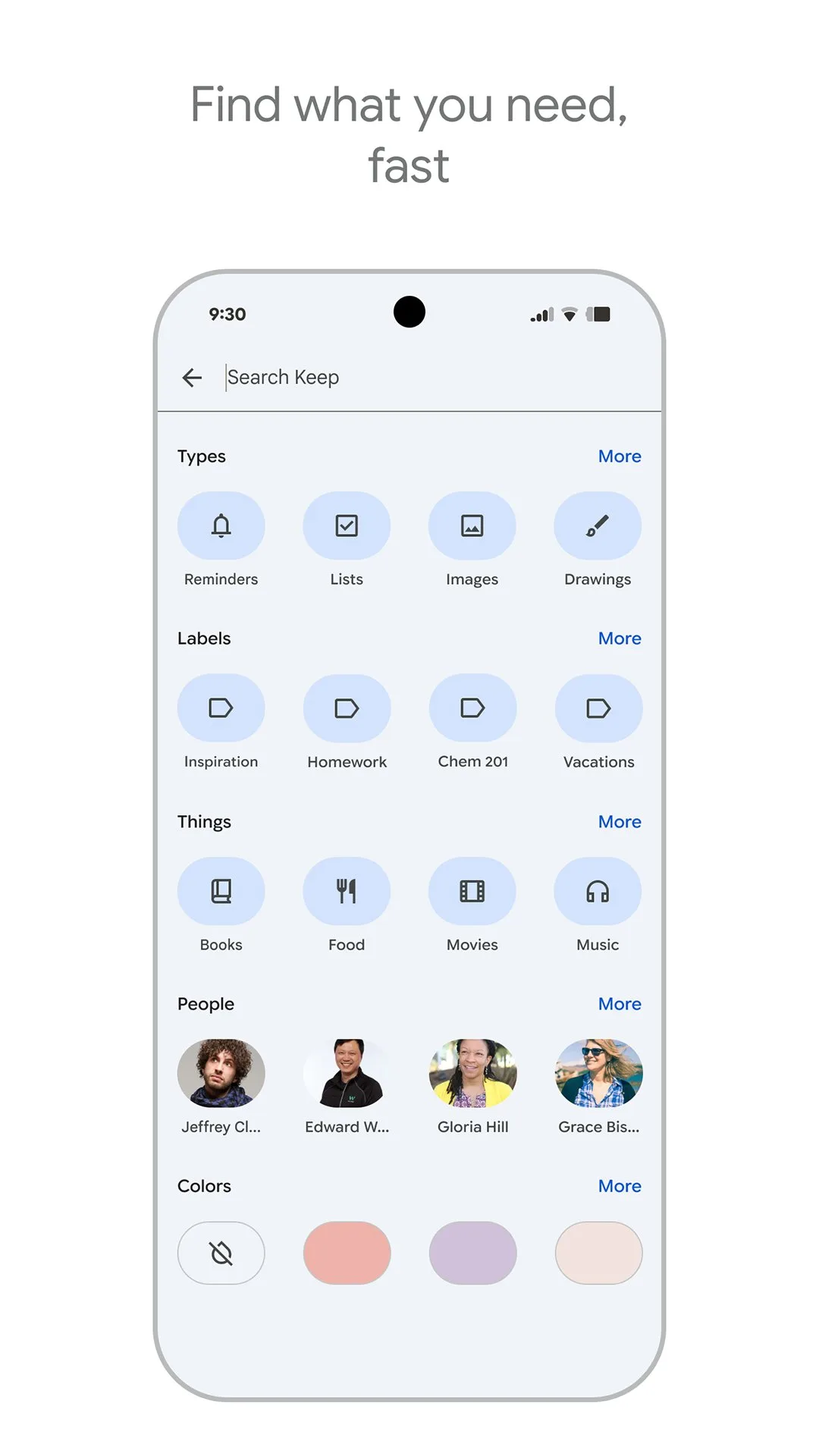 Google Keep - Notes and lists screenshot