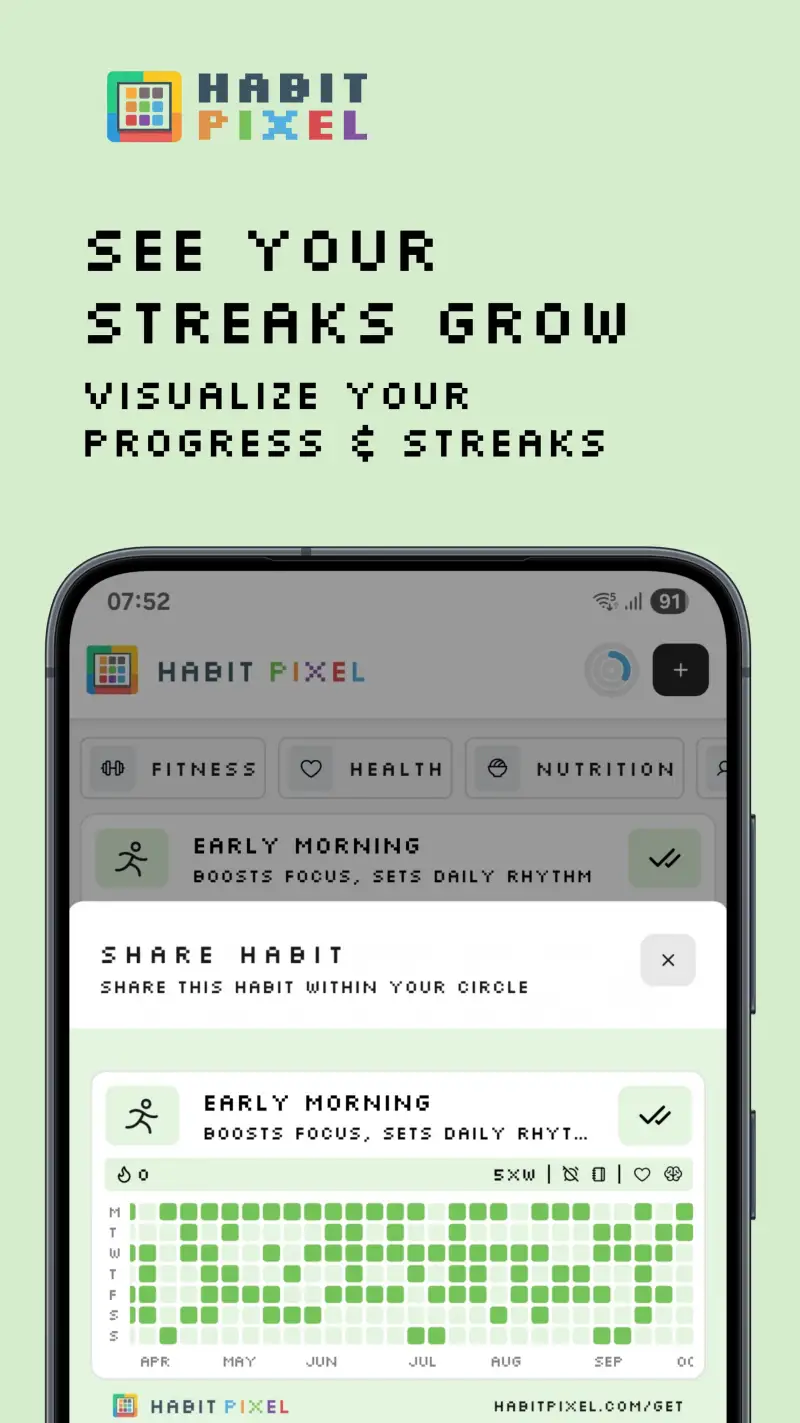 Habit Pixel: Streak Tracker screenshot
