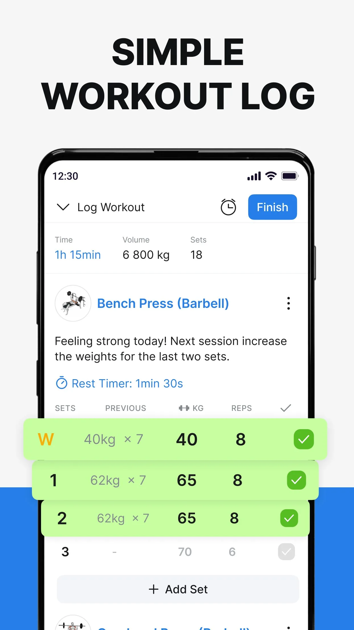Hevy - Gym Log Workout Tracker screenshot