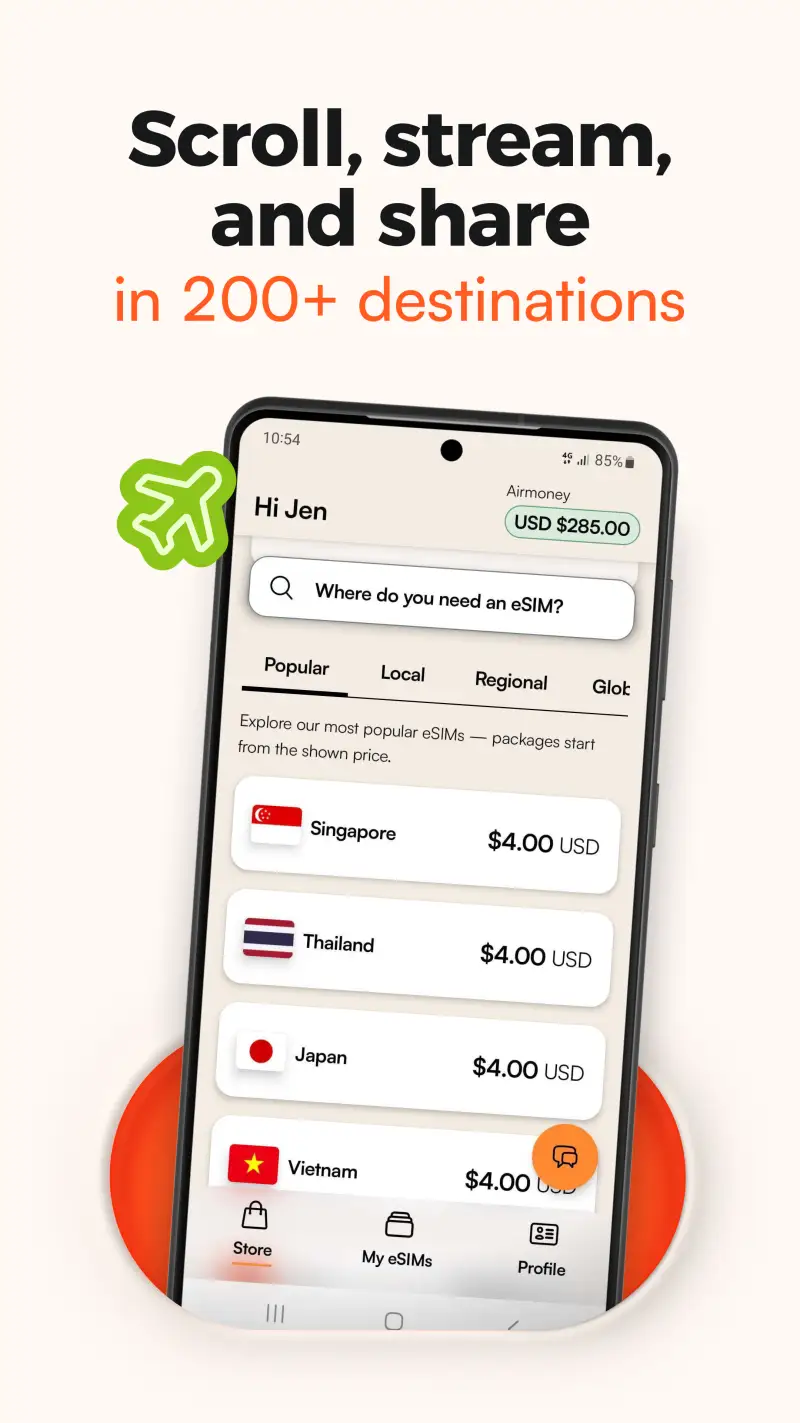 Airalo: eSIM Travel & Internet screenshot