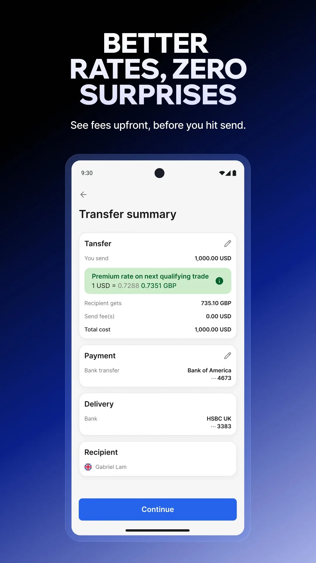 Xe Money Transfer & Converter screenshot