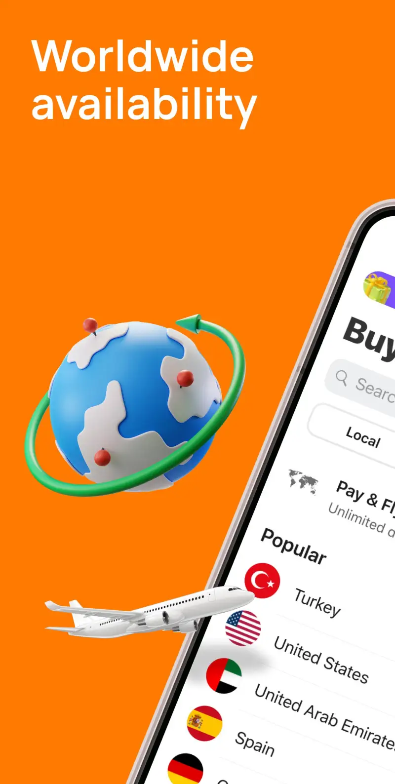 Yesim: eSIM & Mobile Data screenshot