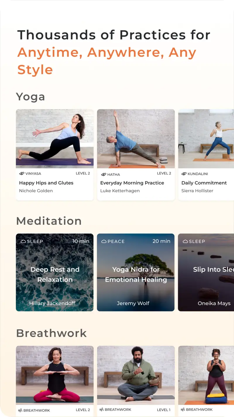 Yoga International screenshot
