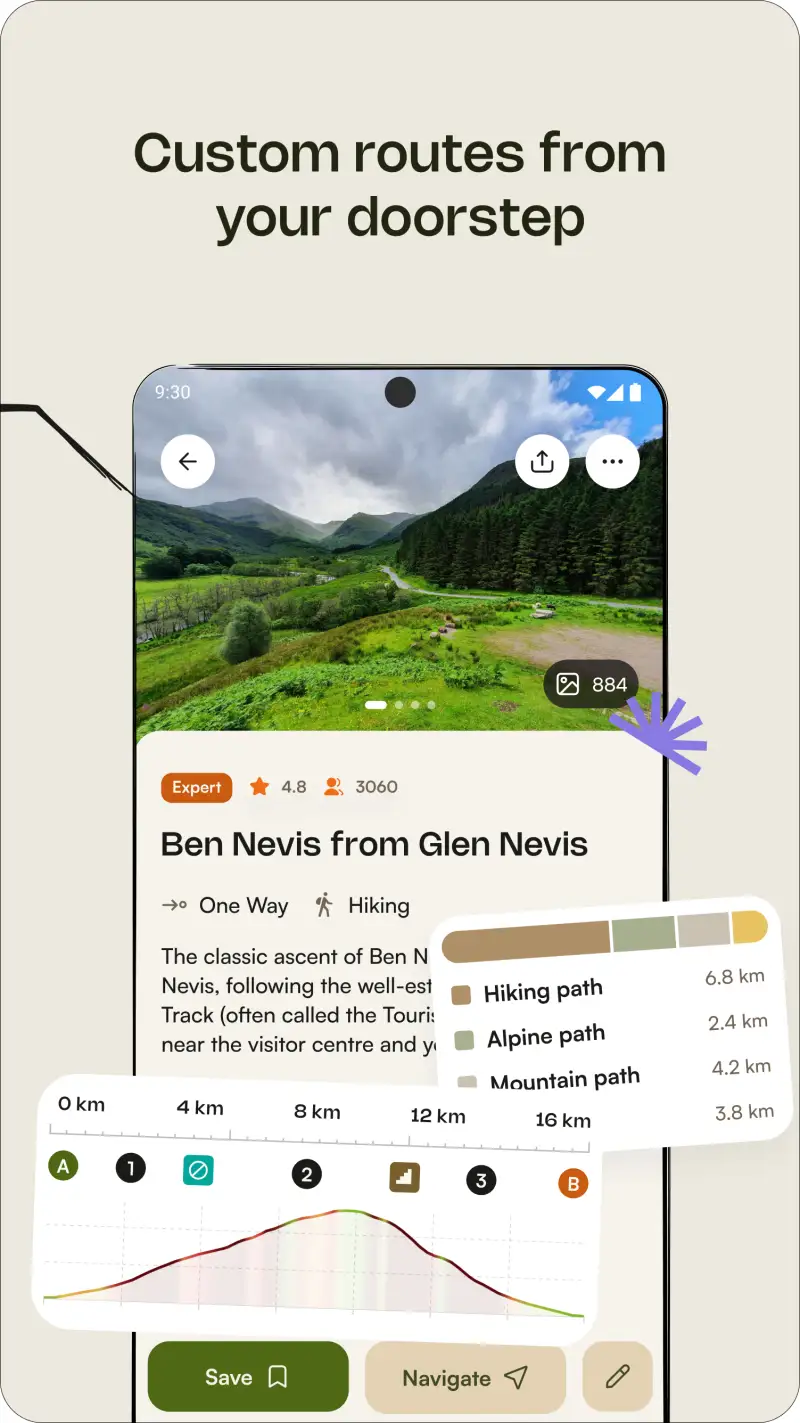 komoot - hike, bike & run screenshot