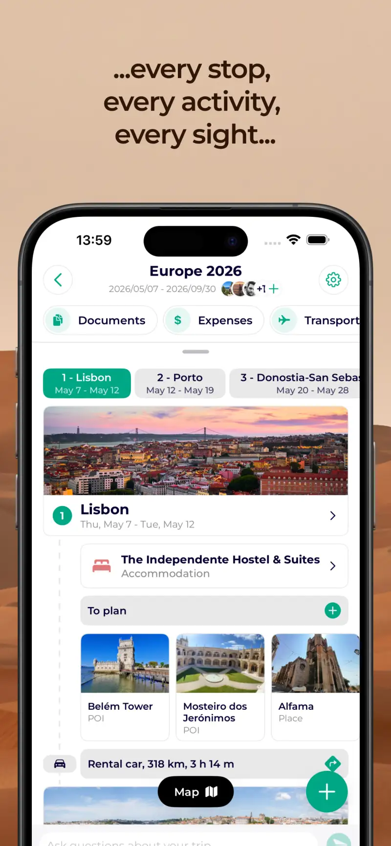 Lambus | Travel Planner screenshot